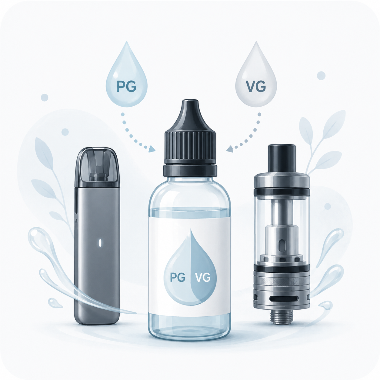 Quel ratio PG VG choisir ? Choisir le ratio PG VG d’un e-liquide selon sa cigarette électronique